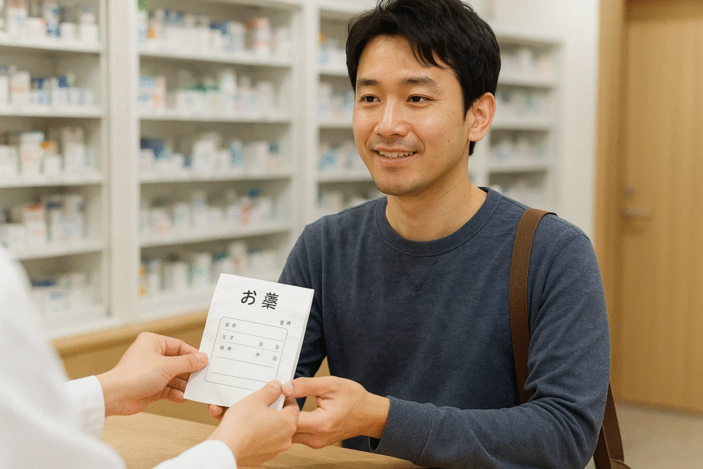 バイアグラなどの処方薬を受け取り